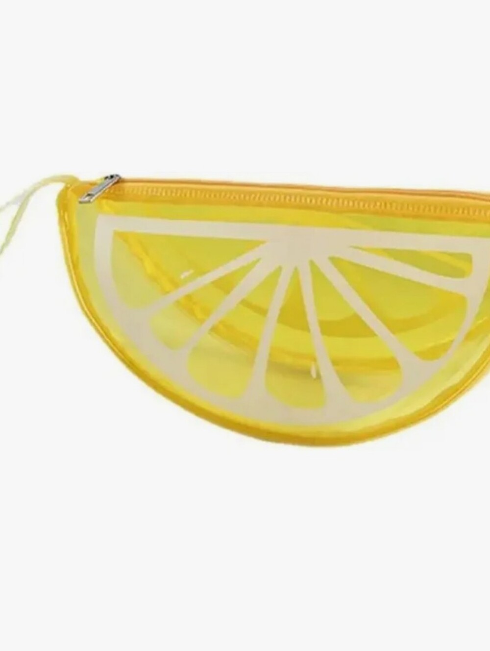 Lemon Slice Clear Cosmetic Bag - Yellow